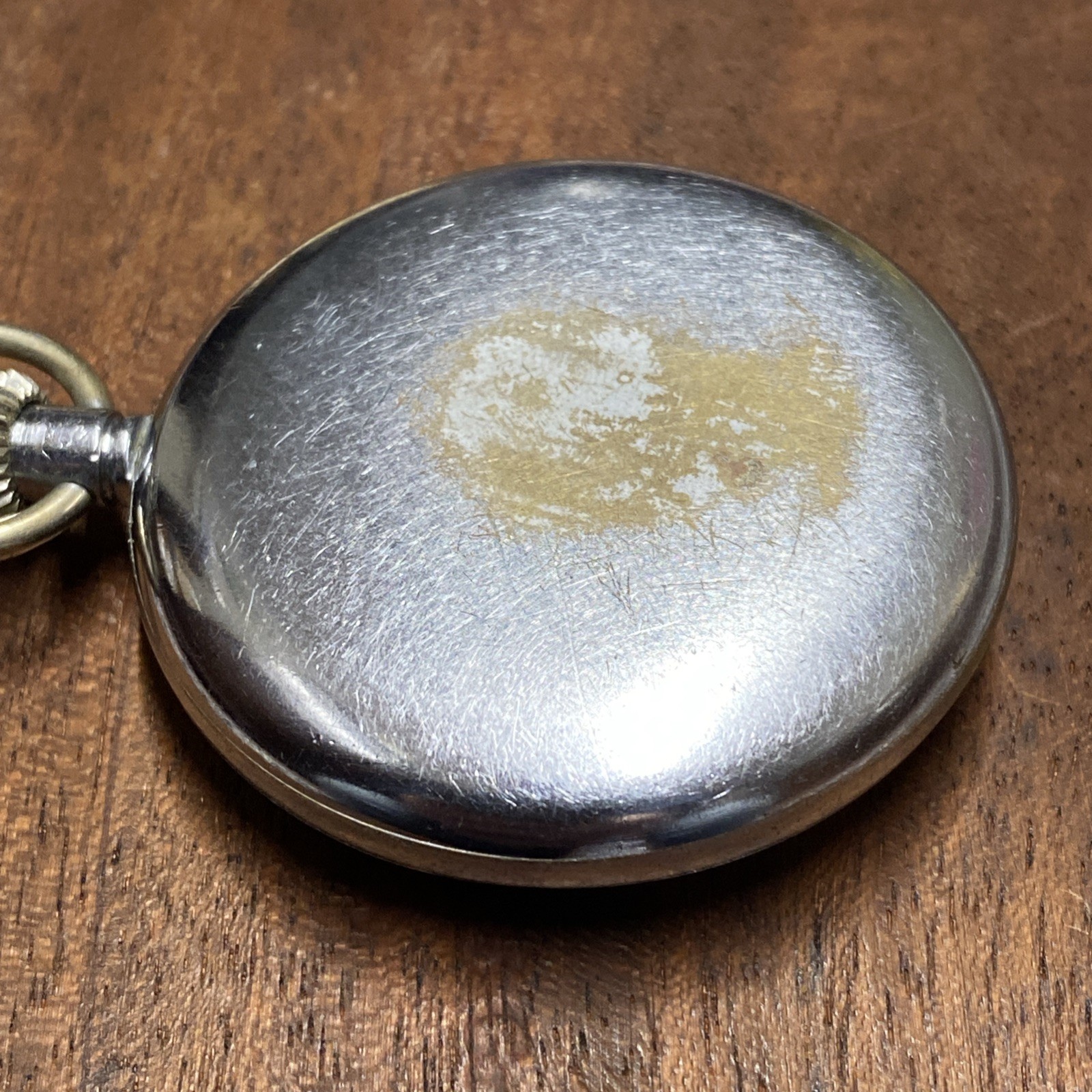 Unicorn Screw Case Front & Back 15 Jewels Pocket Watch Geneva Stripes
