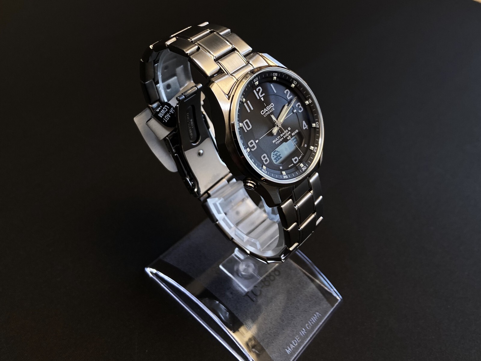 CASIO LINEAGE Series Tough Solar Atomic Radio Watch Stainless Steel / Titanium
