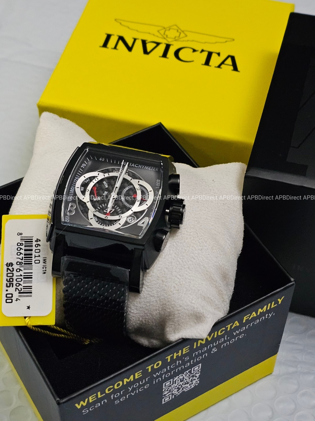 Invicta – S1 Rally – Carbon Fiber BLACK Milanese Swiss Z60 FE Chrono Mens Watch