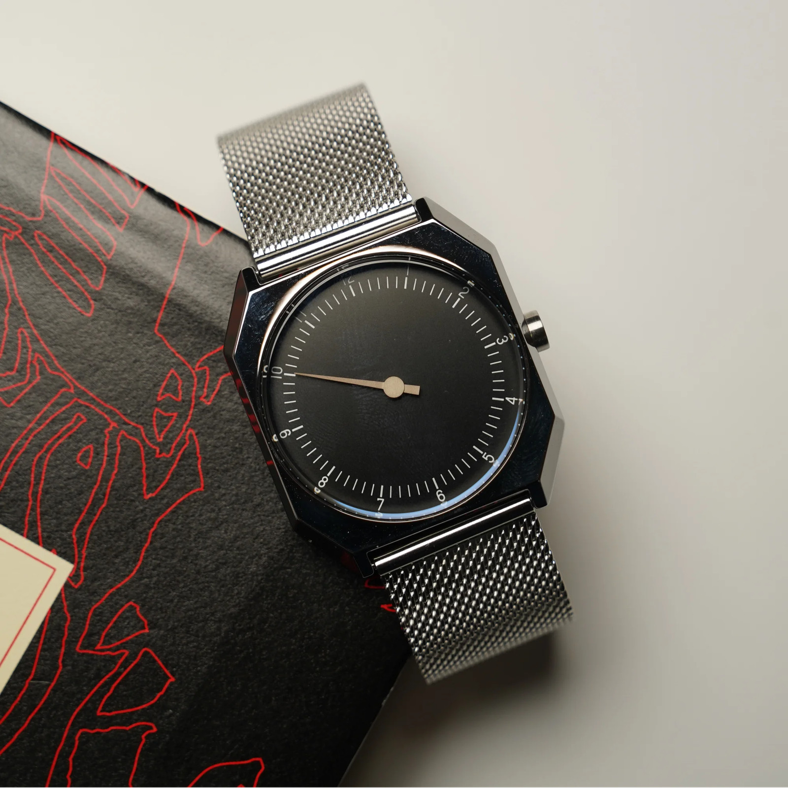 Retro Vintage Square Quartz One Pointer Watch Men Alloy