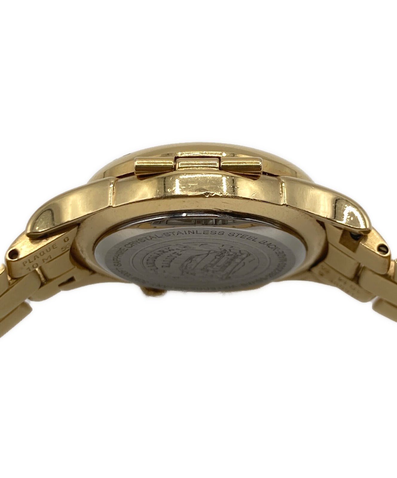 REVUE THOMMEN 30M/100FT Ladies Watch Quartz Analog Round Gold White DATE