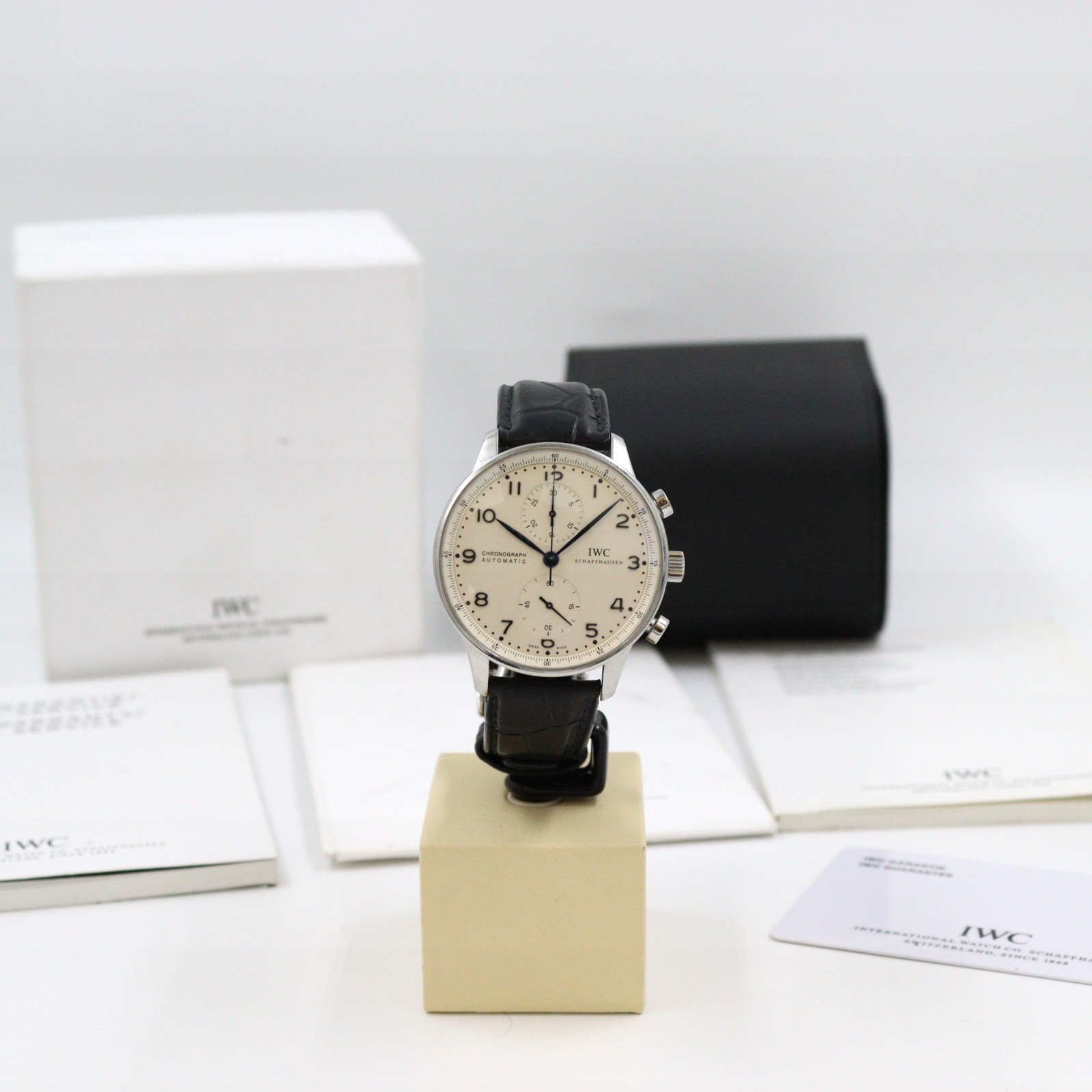 IWC Schaffhausen Portugieser 41mm chronograph IW371446 with papers + warranty