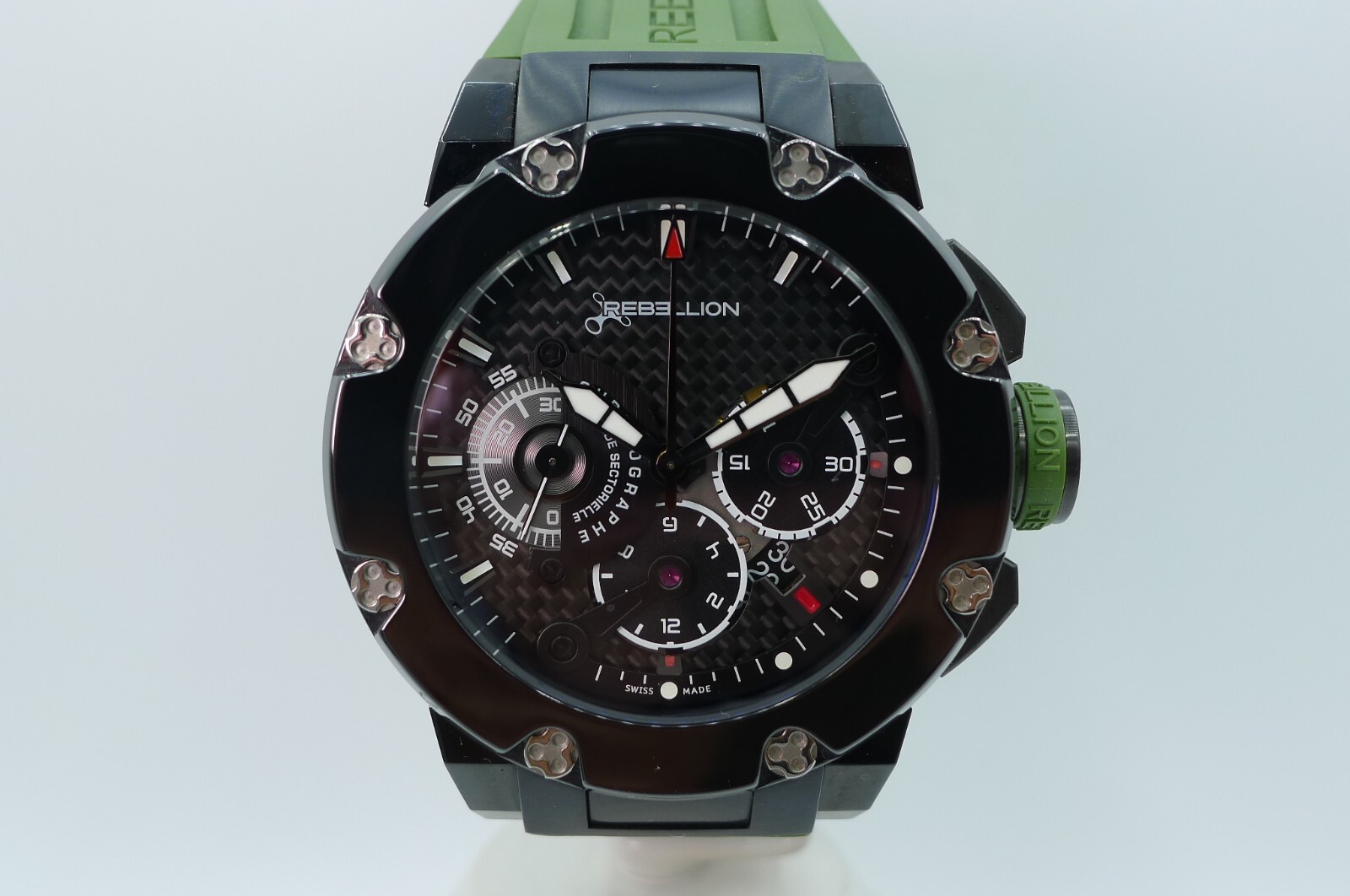 REBELLION PREDATOR BLACKBIRD CHRONOGRAPH TITANIUM 48MM LIMITED 100M SWISS RARE