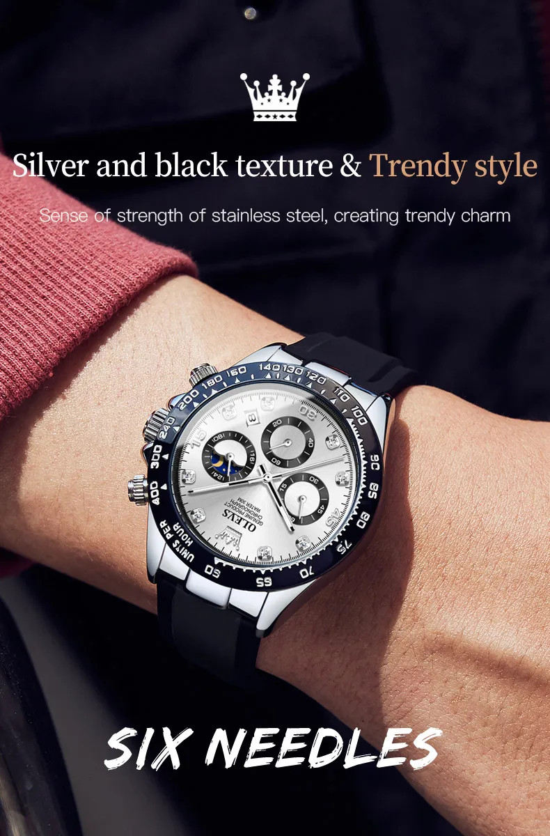 OLEVS 2875 Luxury Men Watch Quartz Man Watches Waterproof Luminous Top Brand