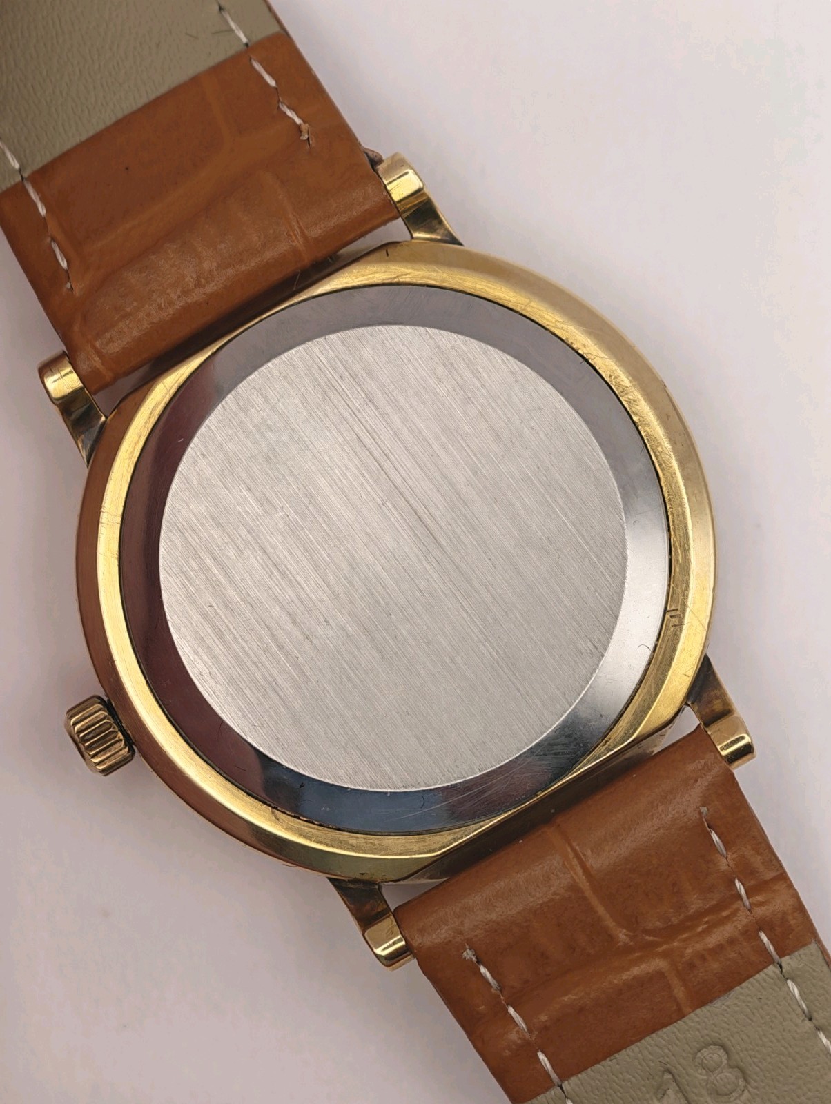 Omega Constellation Quartz Silver Brushed Dial Push/Pull Crown Mens Watch