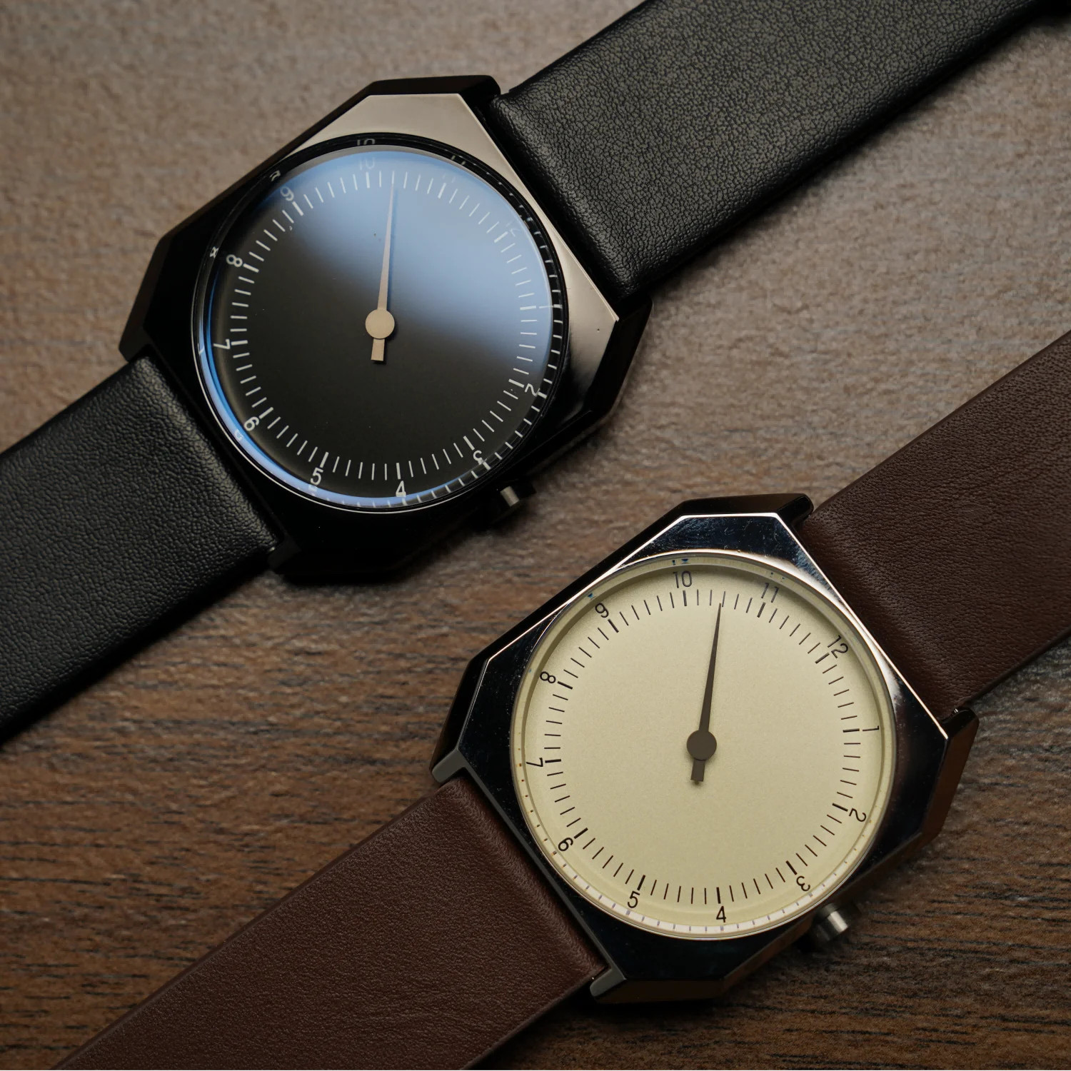 Retro Vintage Square Quartz One Pointer Watch Men Alloy