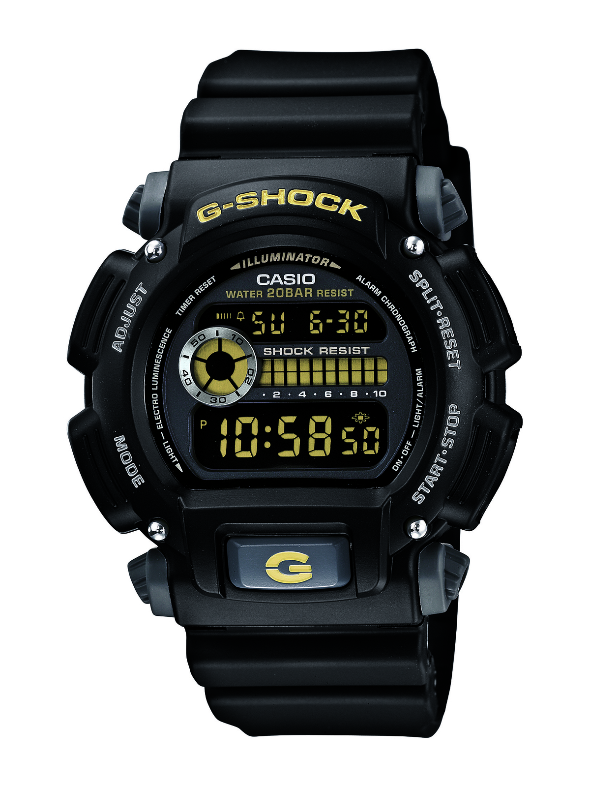 Casio G-Shock Military Men’s Chronograph Black Resin 47mm Watch DW9052-1CCG
