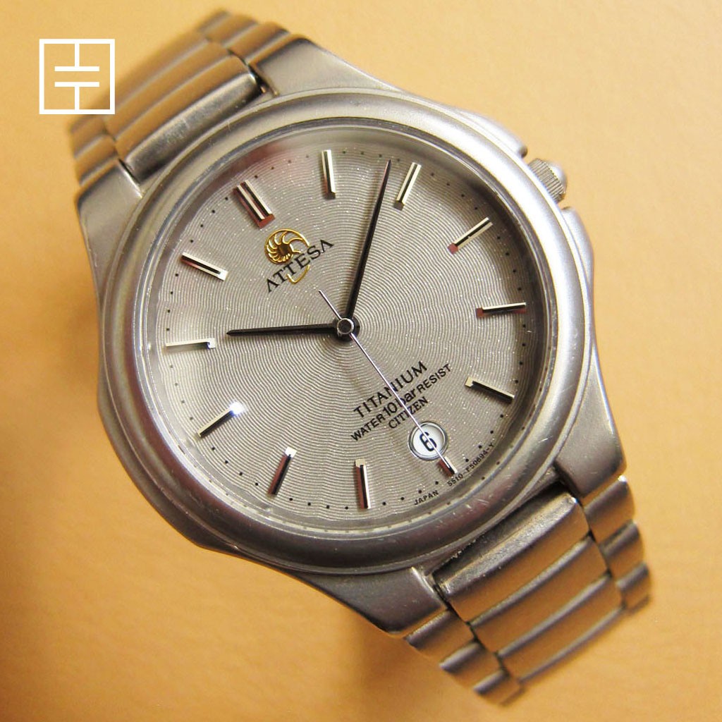CITIZEN Attesa Full Titanium Antimagnetic Unisex Quartz Watch (MADE IN JAPAN)