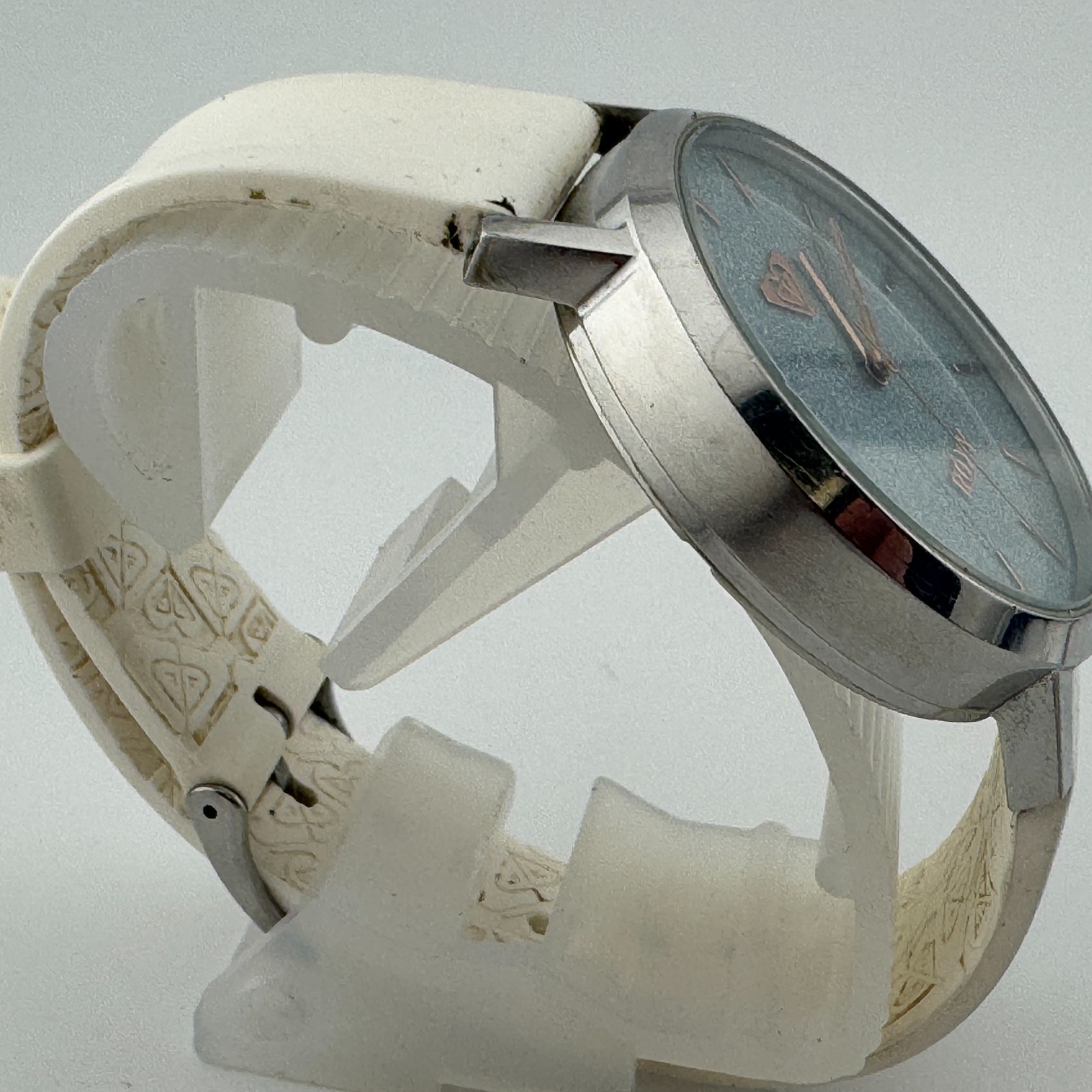 Roxy Quartz Watch The Royal Unisex 50m Silver Steel Analog ~ Needs Battery