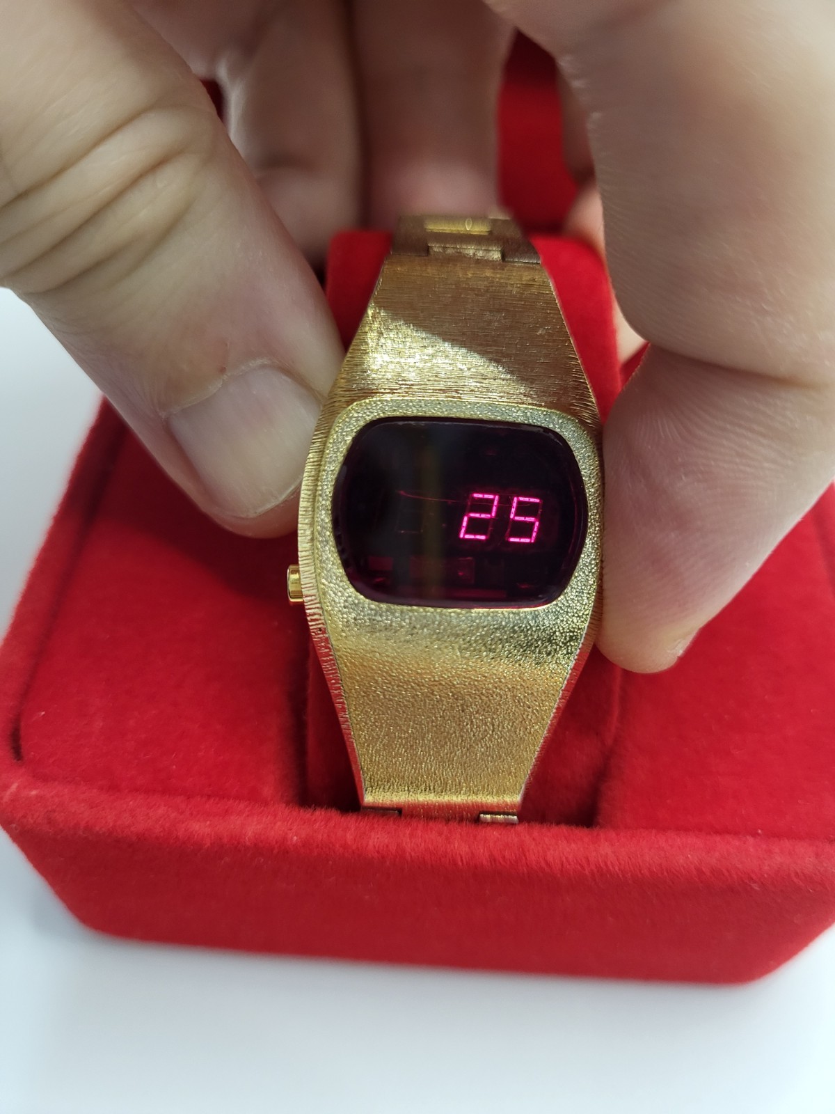 JAPAN [MINT] 1970s Sears Roebuck & Co Vintage LED Watch 1970’s Digital Red E7