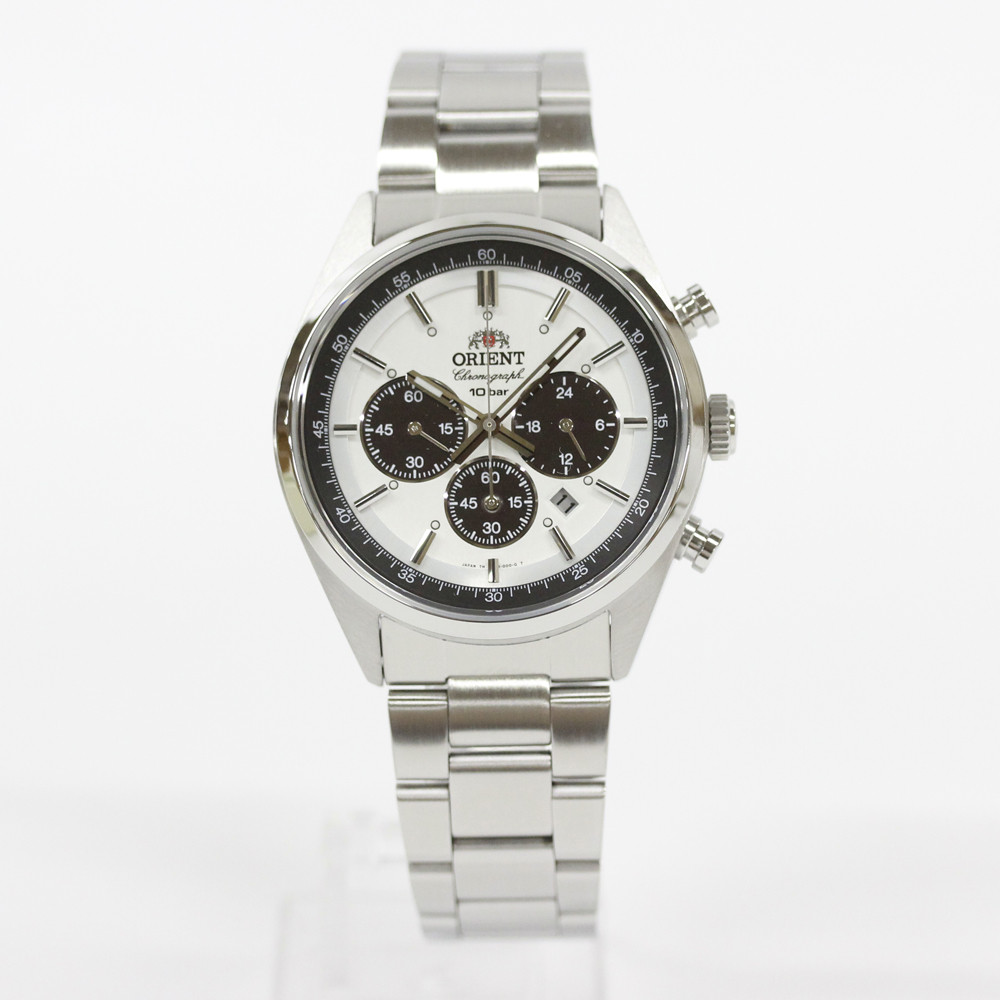 ORIENT WV0041TX Analog Solar Powered Solar Powered White Silver