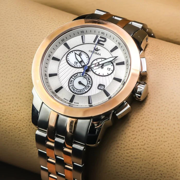 Optima – Swiss Chronograph – OSC391-SR-1 Swiss Ronda 46 mm OSC391 30 m (3 ATM
