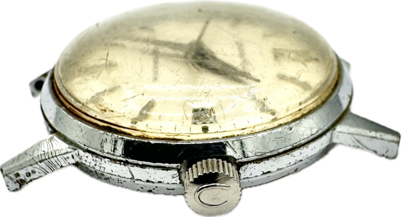 Vintage Caravelle 11OXACD Men’s Automatic Wristwatch Swiss Chrome for Parts