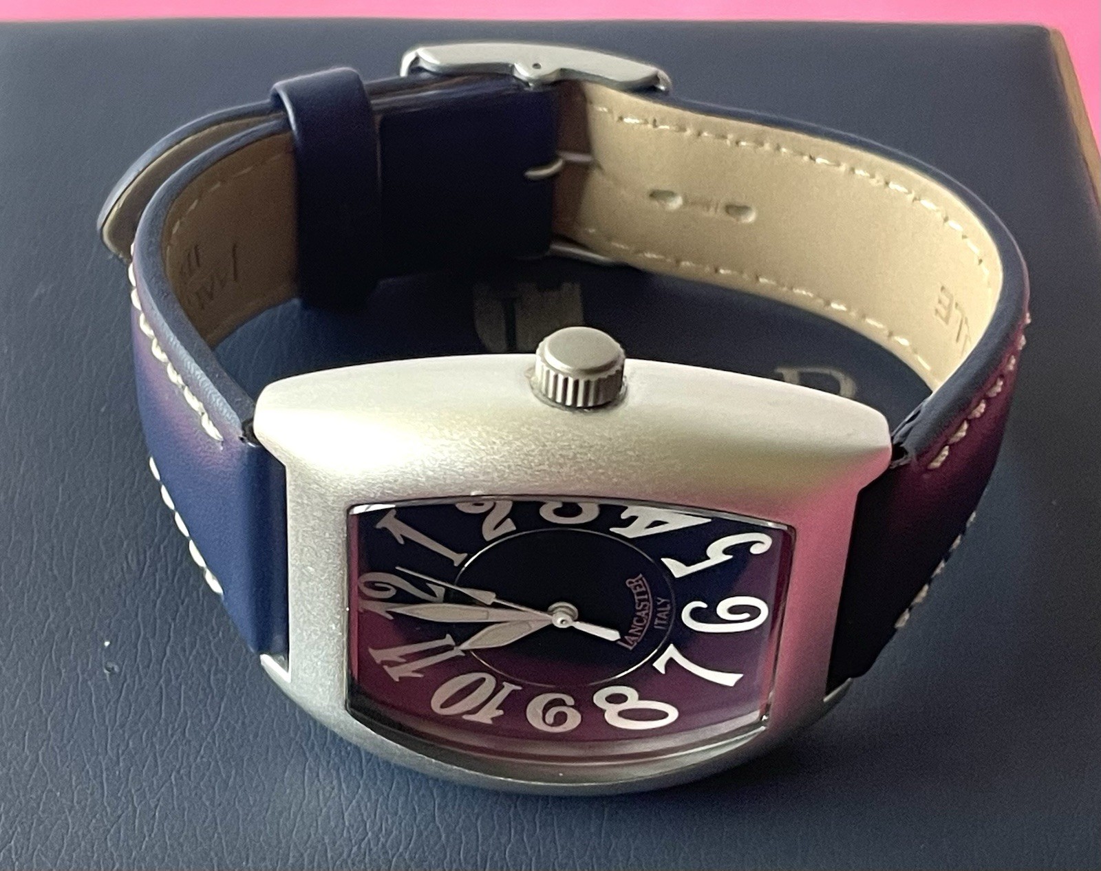 Lancaster Watch 0224 Made In Italy Aluminum 3ATM W/Box & Paperwork Unisex NIB