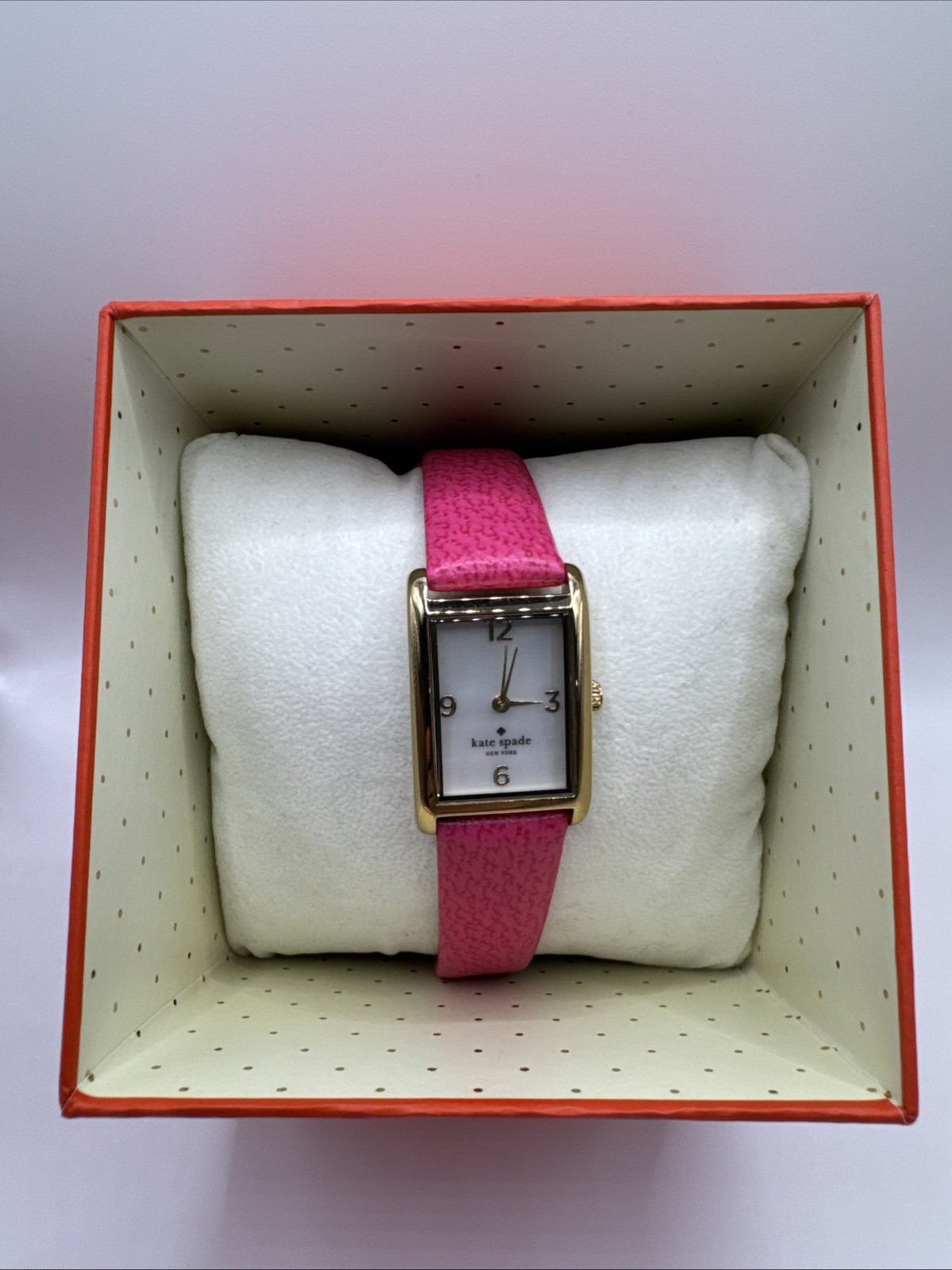 KATE SPADE New York Cooper Strap Pink Rose Gold Tone Watch 1YRU0468 $195