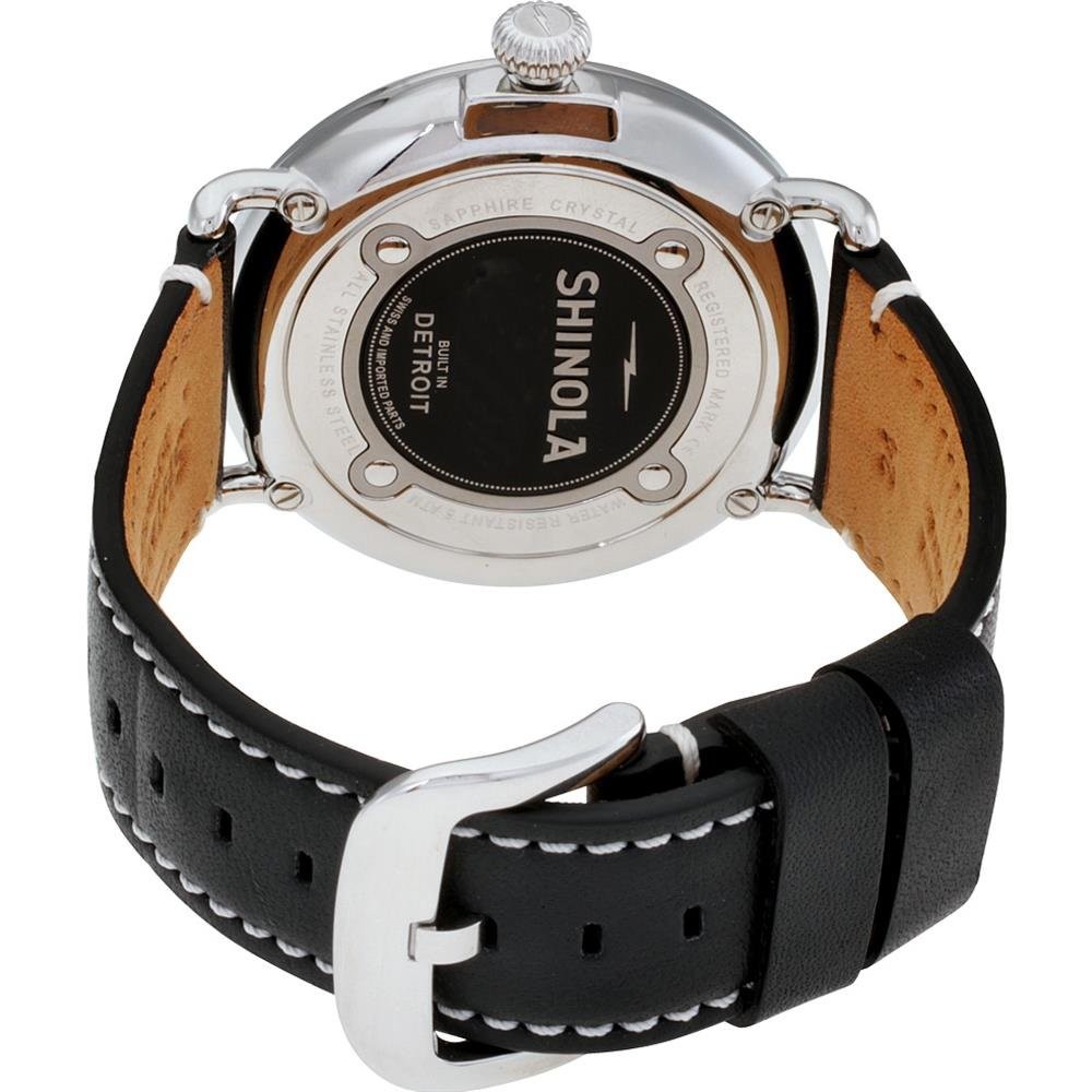 Shinola The Runwell Men’s Wrist Watch, 47mm Polished Stainless Steel Case, Black
