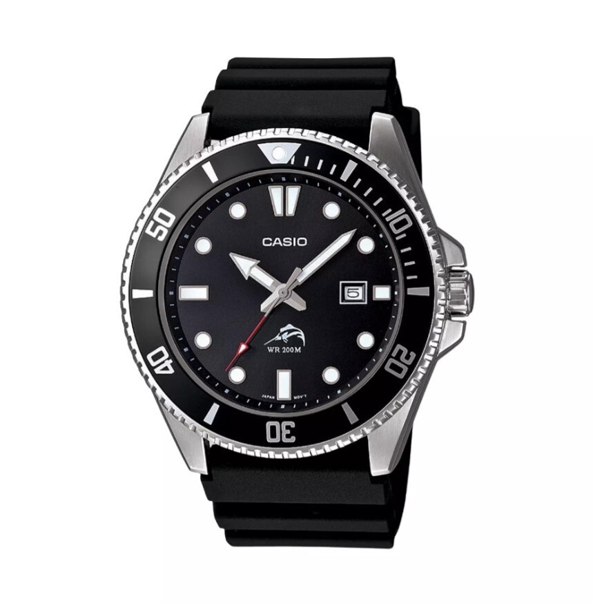 CASIO Men’s MDV106-1A Dive Wristwatch – Black – NWT
