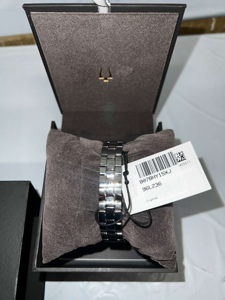 Bulova Ladies’ Classic Crystal Stainless Steel 2-Hand Quartz Watch