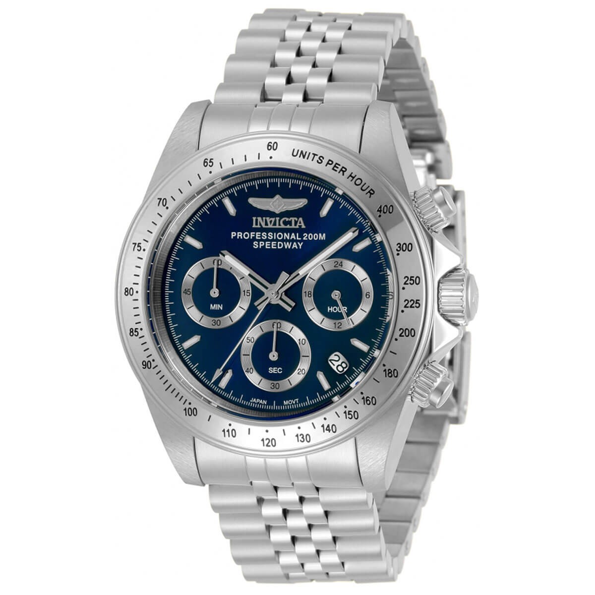 Invicta Men’s Watch Speedway Chronograph Blue and Silver Dial Bracelet 30990