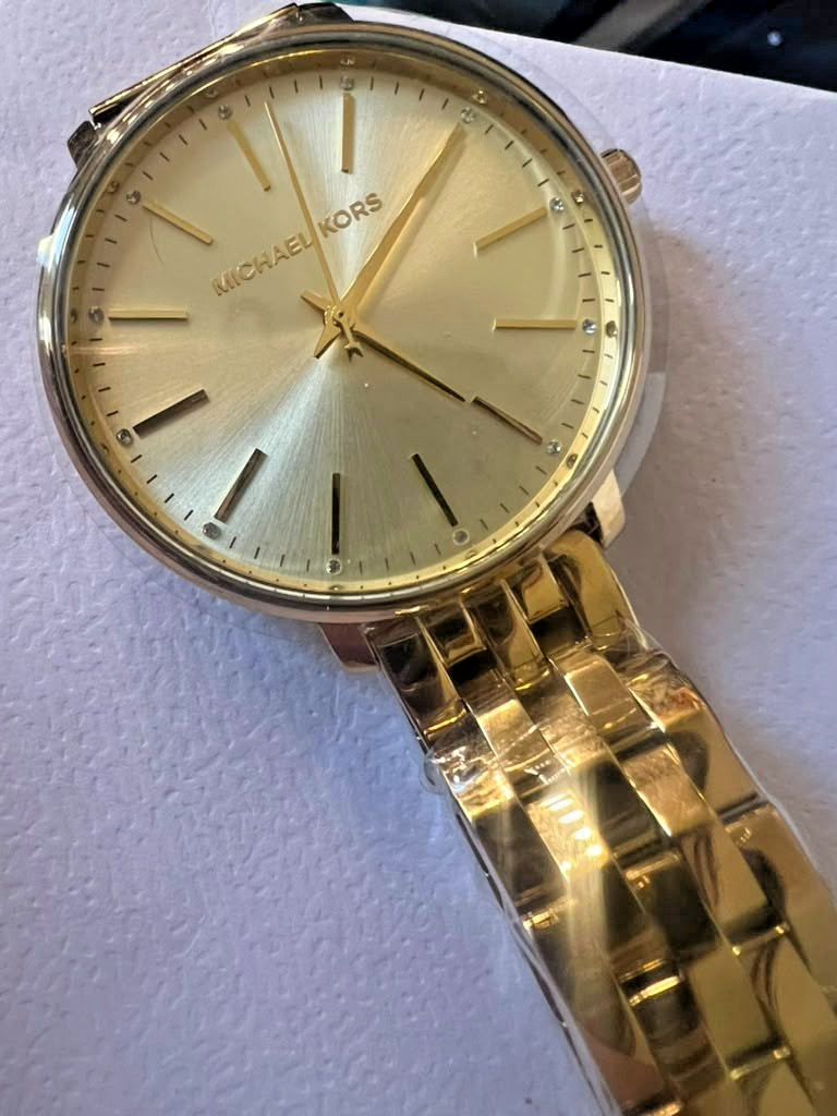 Michael Kors Pyper MK3898 Gold Tone Women’s Watch New w/ Box Authentic