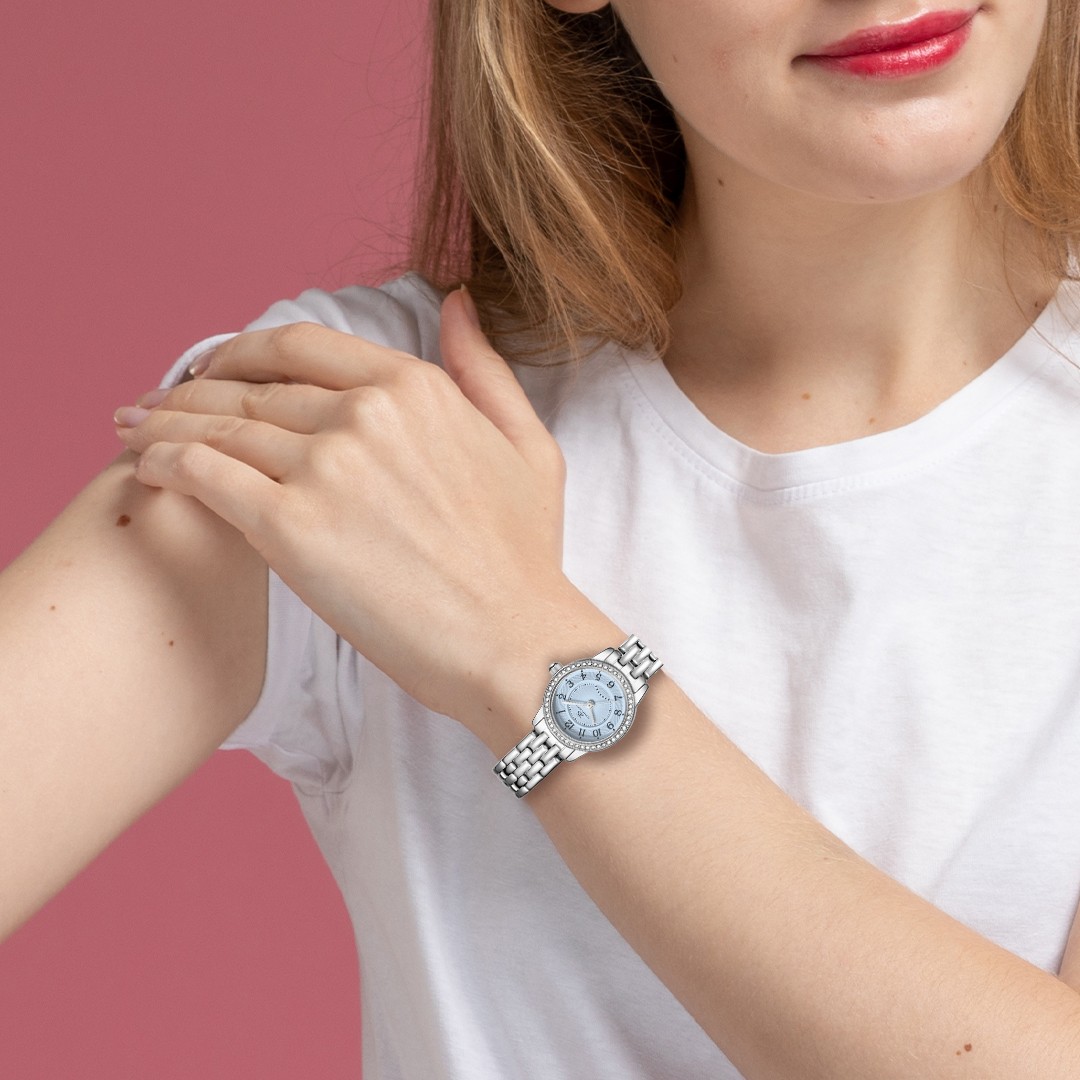 Kenneth Scott Women’s Analog Watch | Blue Dial, 23mm, 30 m (3 ATM)