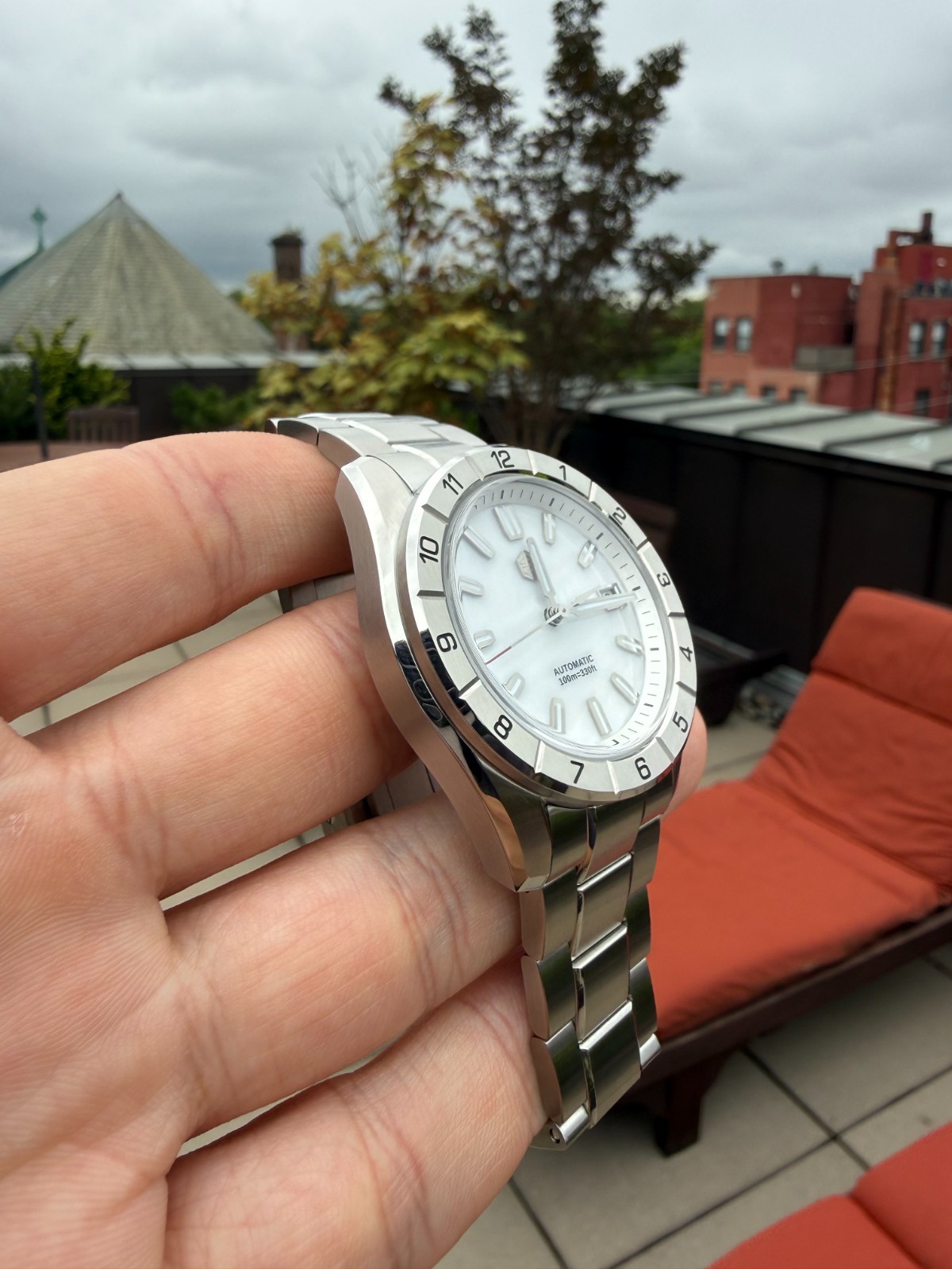 San Martin SN0130-B 42mm NH35 White Mother of Pearl