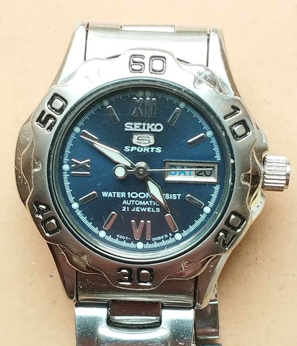 BJ17 Model 5 Sports Automatic Day/Date Ladies Watch 18.5cm Case 4207-O0A0 LA256