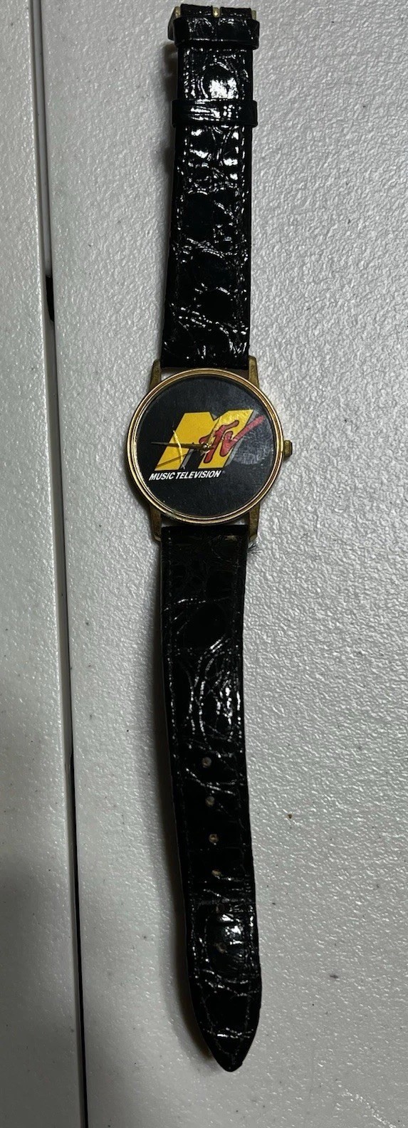 Vintage MTV Music Television Watch 1990’s Logo Black Band
