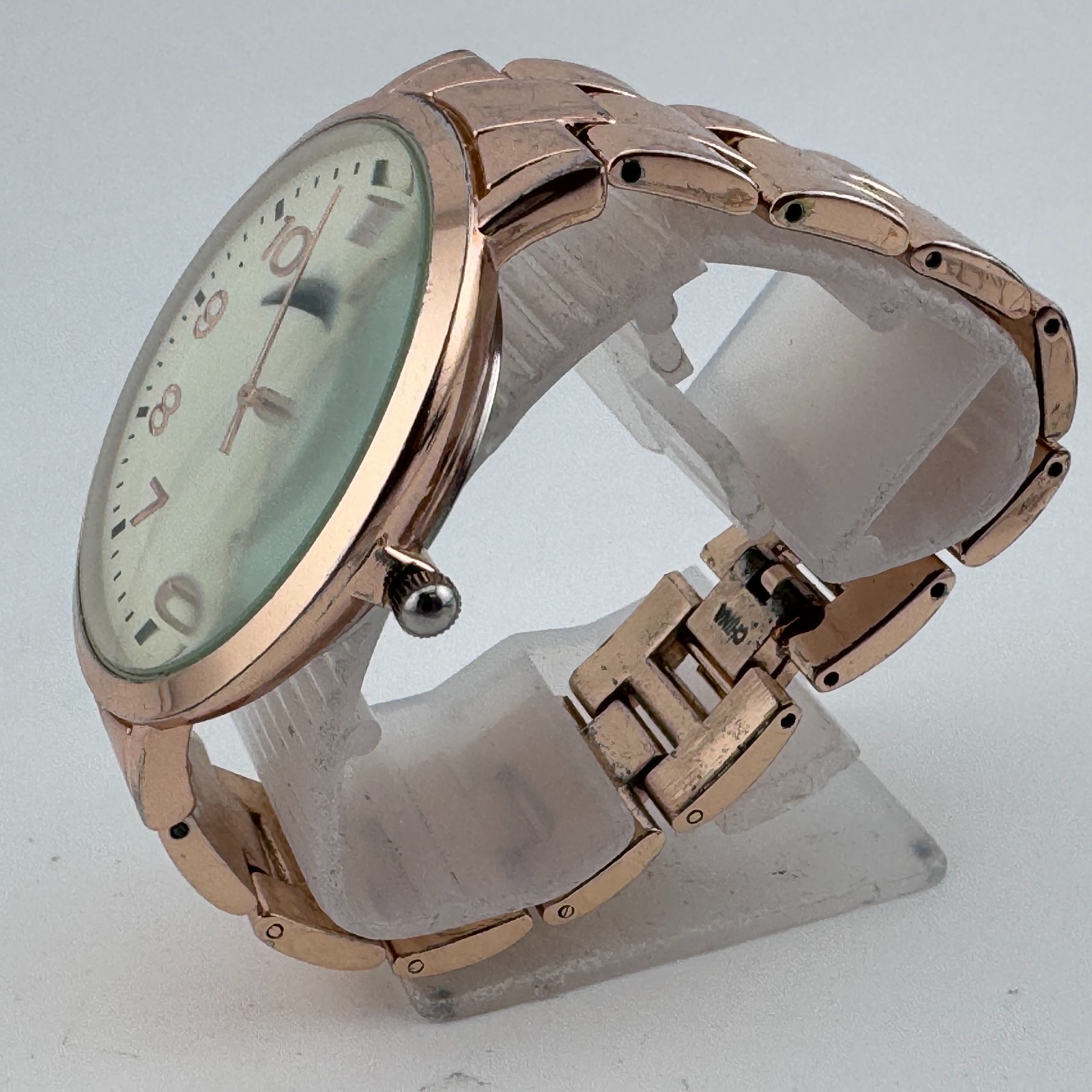 American Eagle Outfitters Quartz Watch Women Rose Gold Moon Phase New Battery 6″