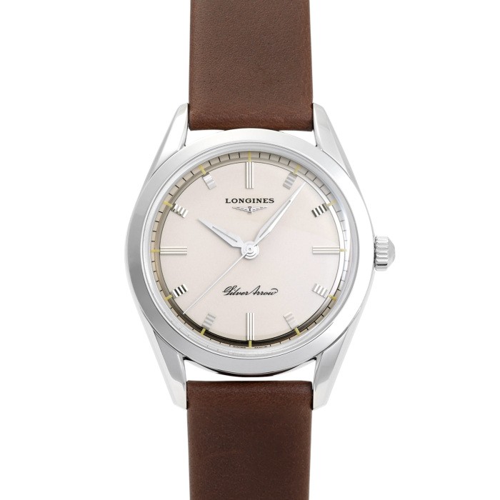Longines Heritage L2.834.4.72.2 Stainless Steel 38.5mm Silver Dial #YKW960