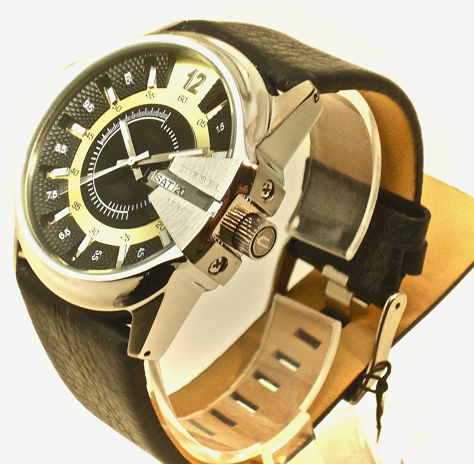 Diesel DZ1207 Mega Chief Yellow Dial Men’s Watch , NO BOX