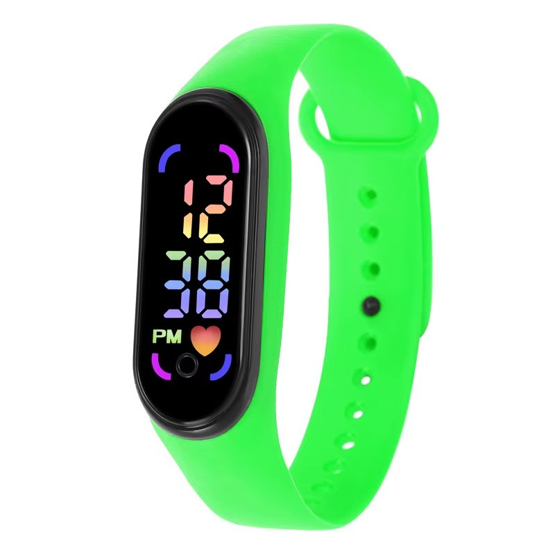 LED Wrist Watch Digital Sport Silicone Strap Kids Teen Girls Boys Children Gift