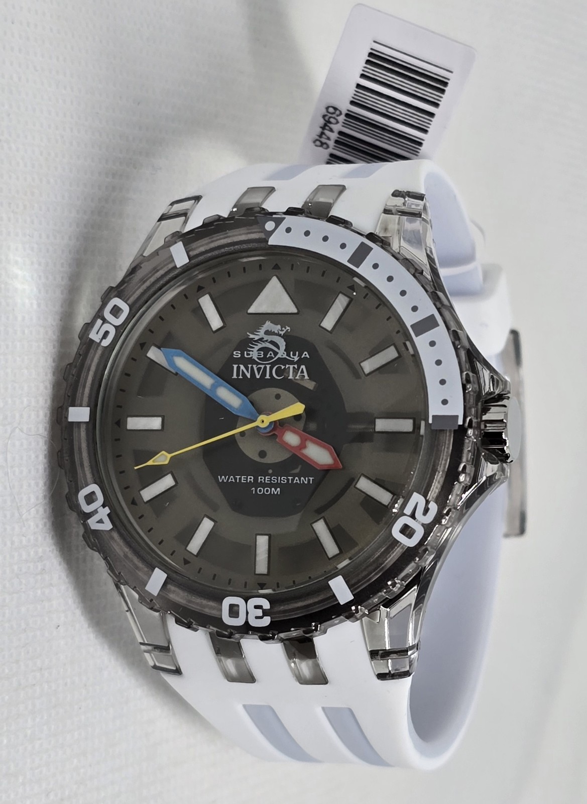 Invicta Subaqua Men’s Watch 44mm White Gray 69448 New In Box