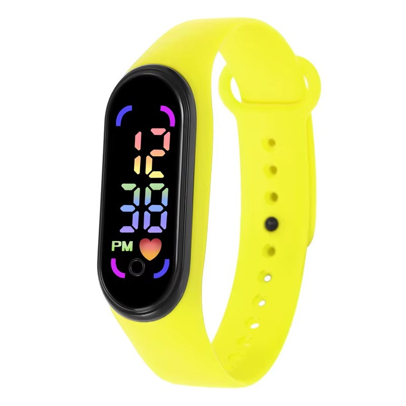 LED Wrist Watch Digital Sport Silicone Strap Kids Teen Girls Boys Children Gift