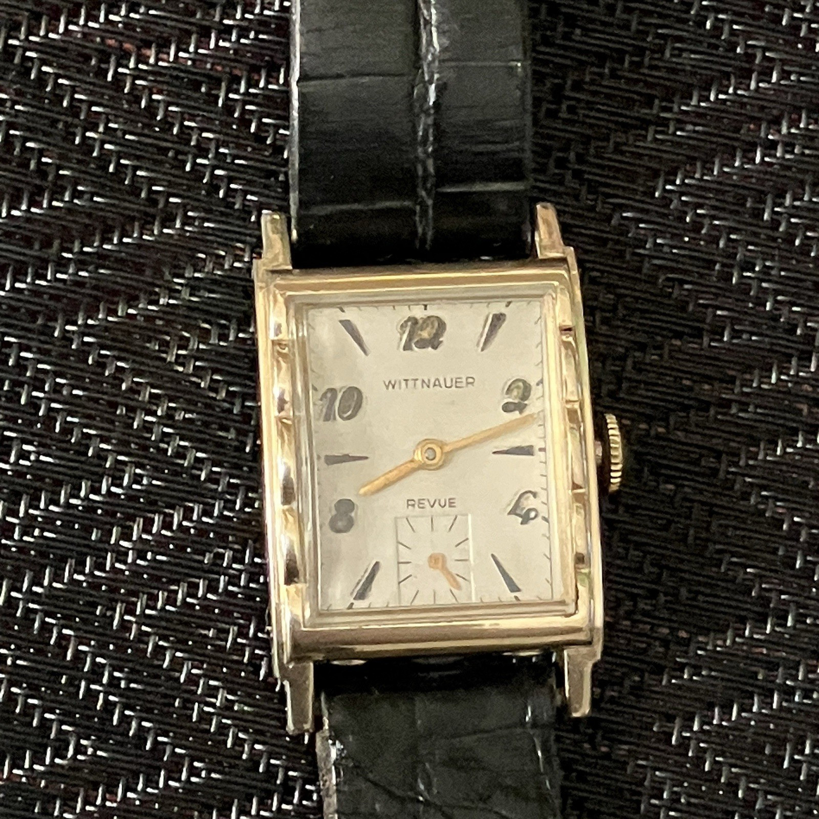 Wittnauer Revue Manual Wind Rare Vintage Mens Watch