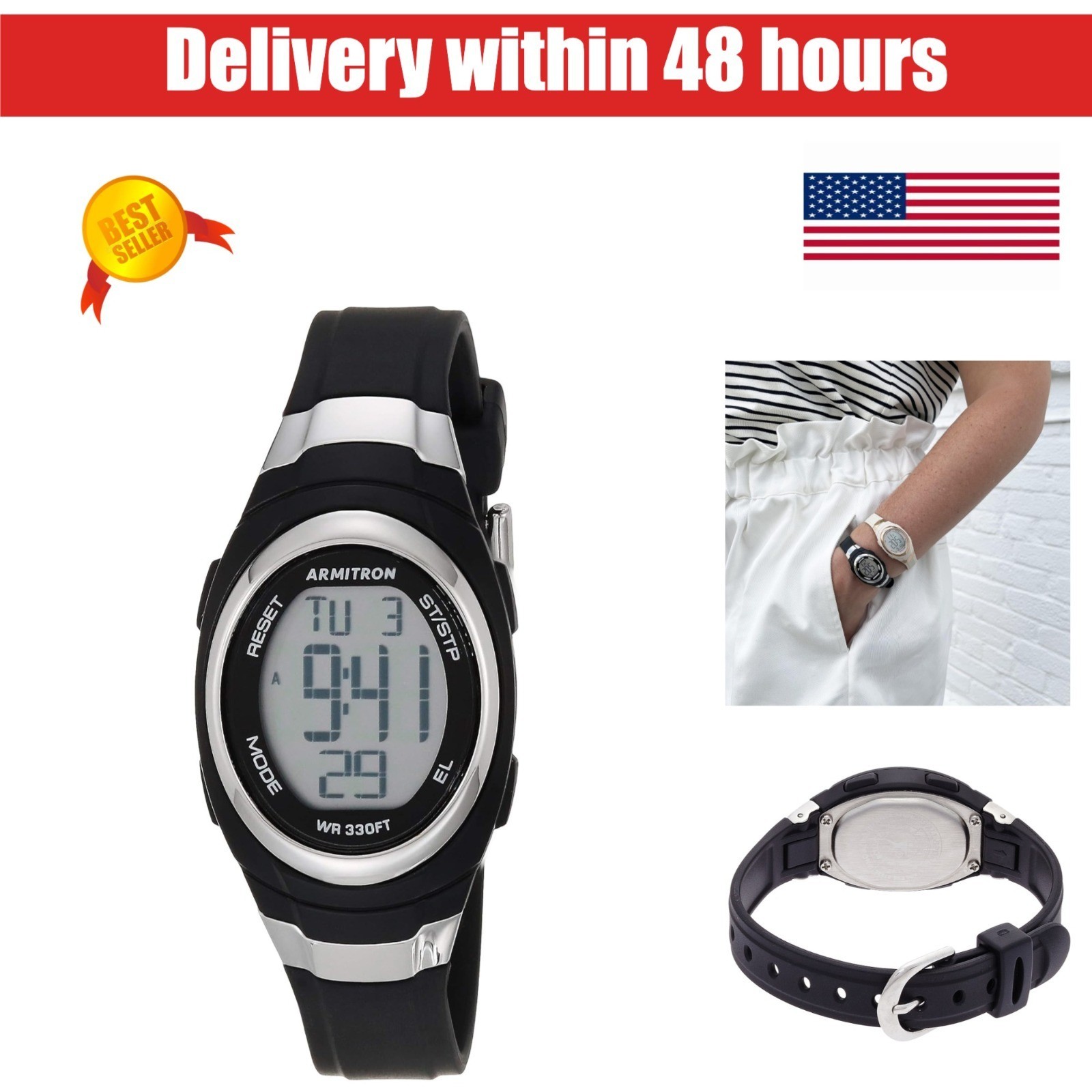 Armitron Sport Women’s Digital Chronograph Watch 45/7034