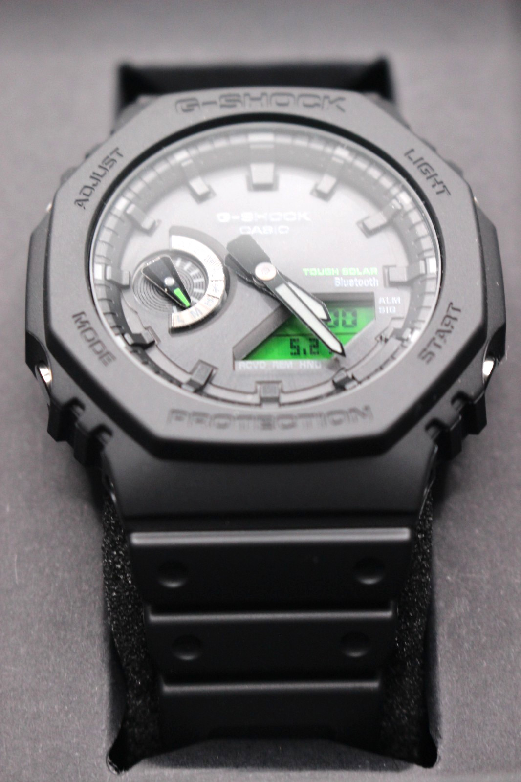 CASIO G-SHOCK GA-B2100BEG-1AJF BLACK AND ELECTRO GREEN Series Resin Men Watch