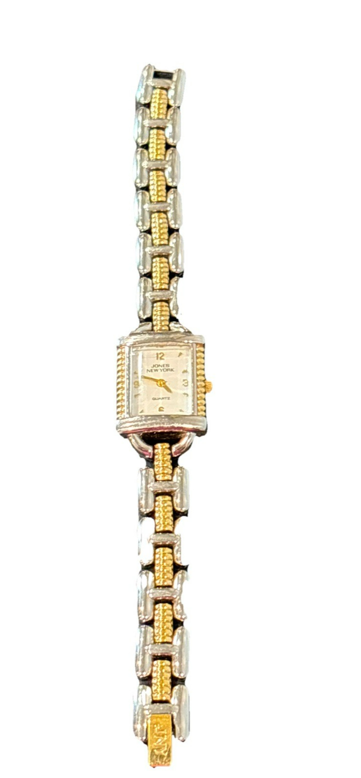 Jones New York Women’s Two Tone Metal Watch Shock Resistant Japan Movement WORKS