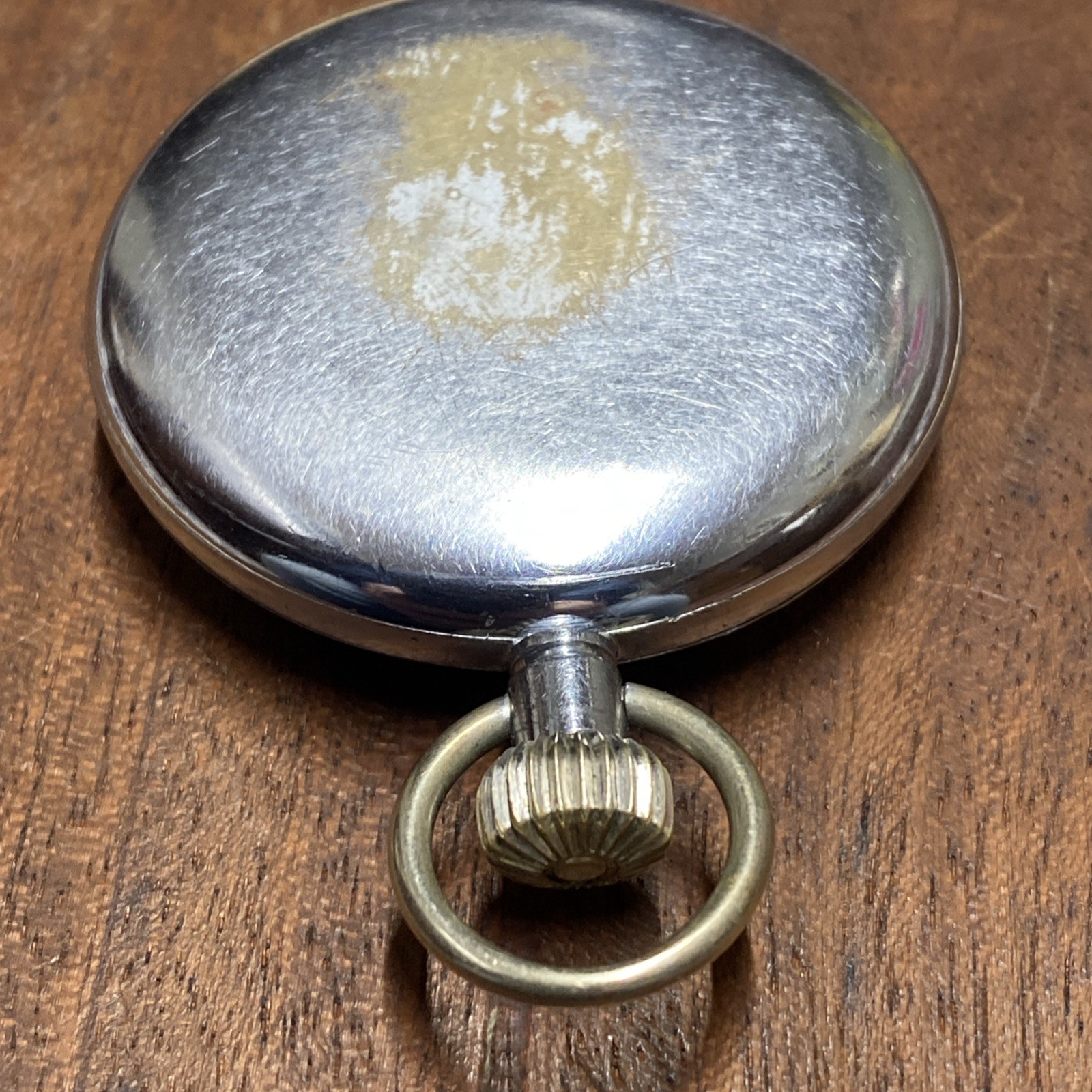 Unicorn Screw Case Front & Back 15 Jewels Pocket Watch Geneva Stripes