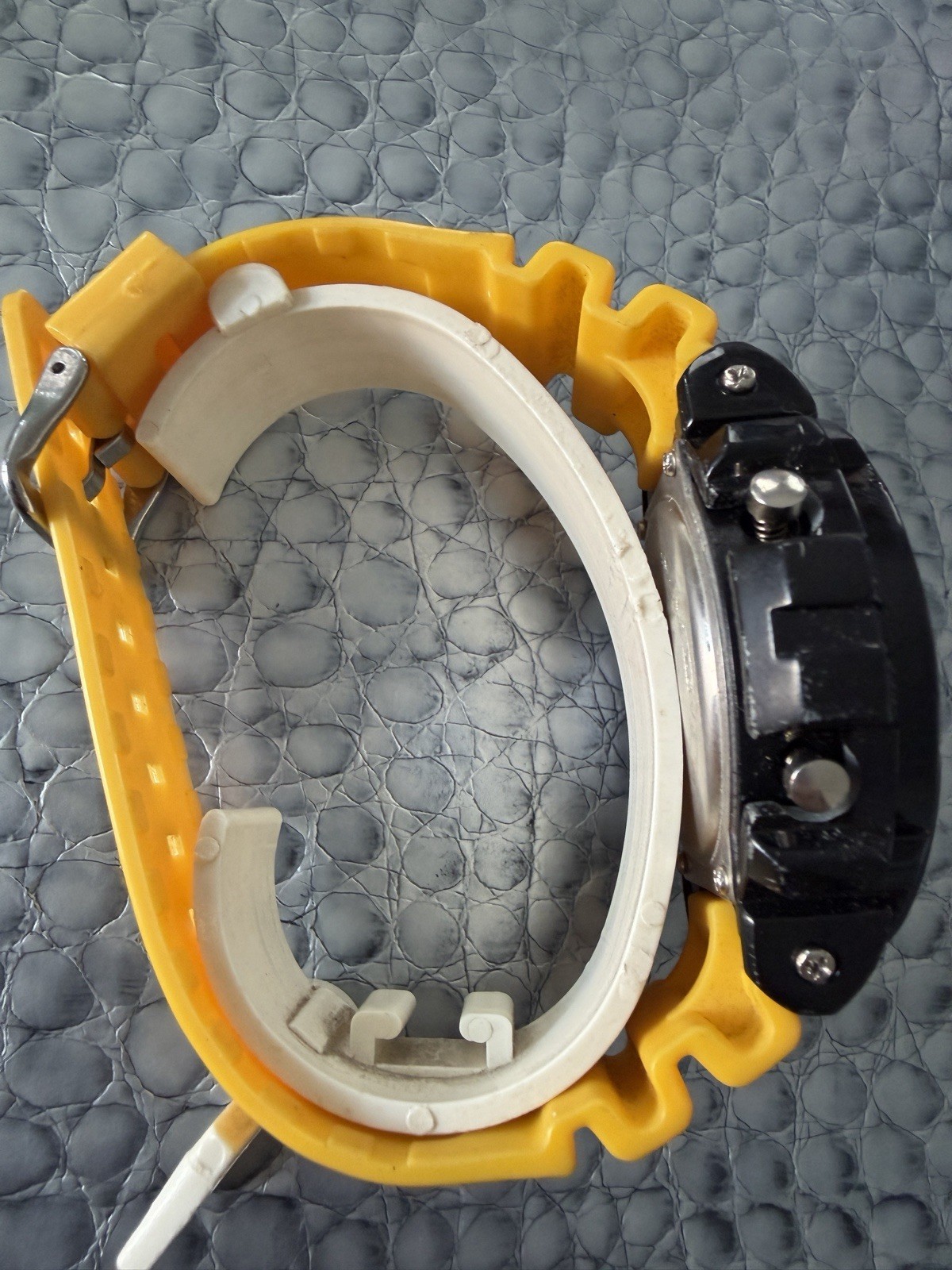 King Master Digital Orange Diamond Shock Watch