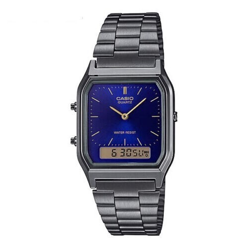 CASIO AQ-230GG-2A Stainless Steel Quartz Metal Wrist Digital Unisex Watch
