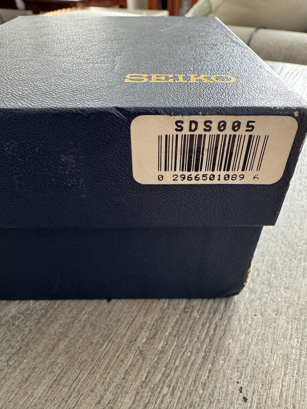 Seiko Scuba Diver’s 200m Automatic Men’s Watch Black Dial SS Bracelet Box