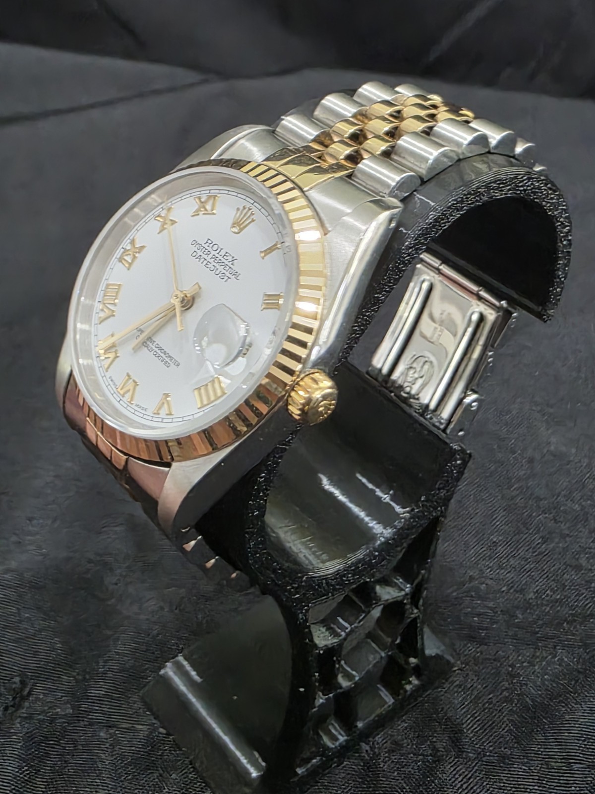 ​[FS] Rolex Datejust 36 Two-Tone White Roman Dial – Ref. 16233 (1989)