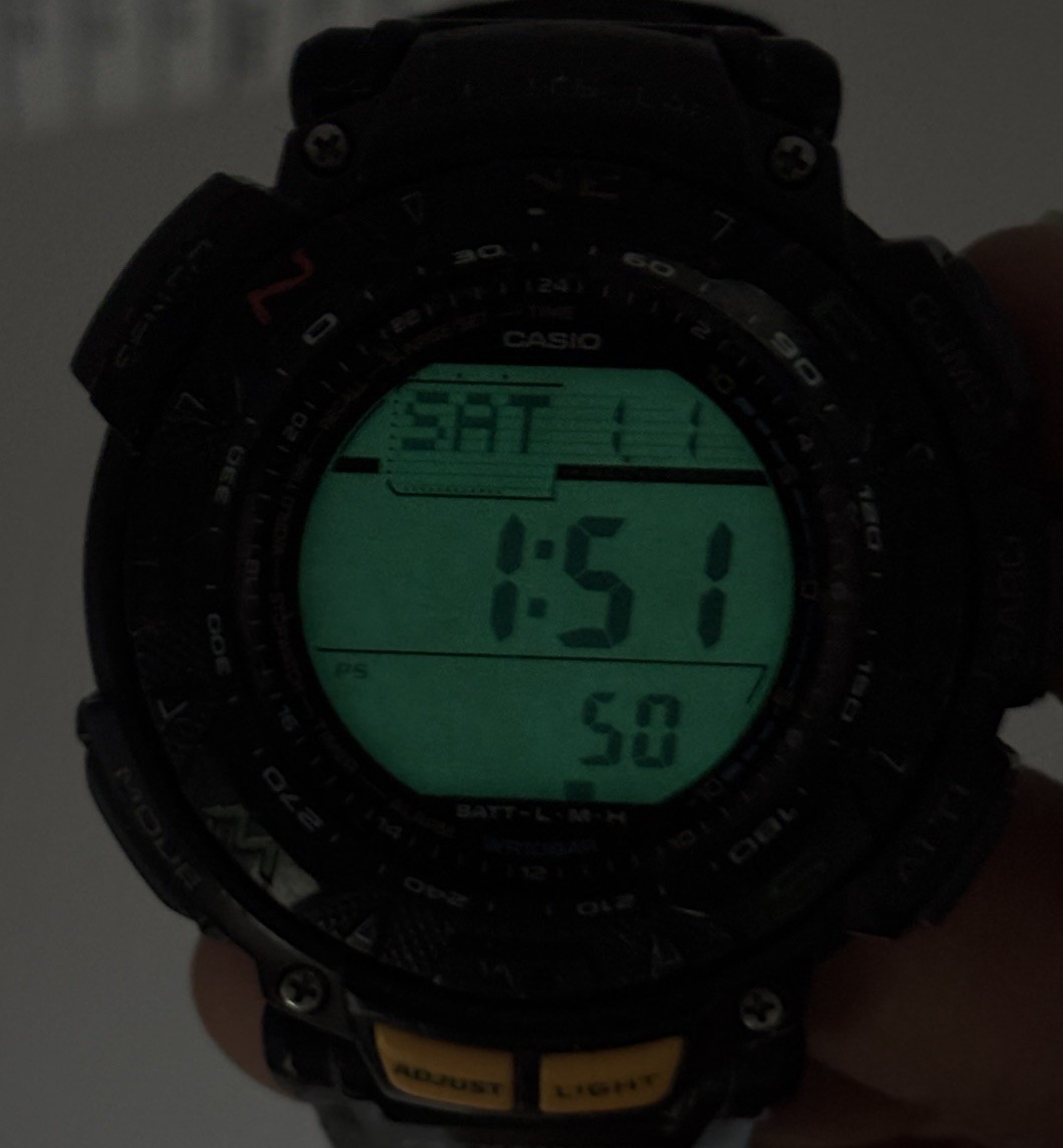 Casio 3246 PAG-240 Pathfinder Triple Sensor Watch #YC2