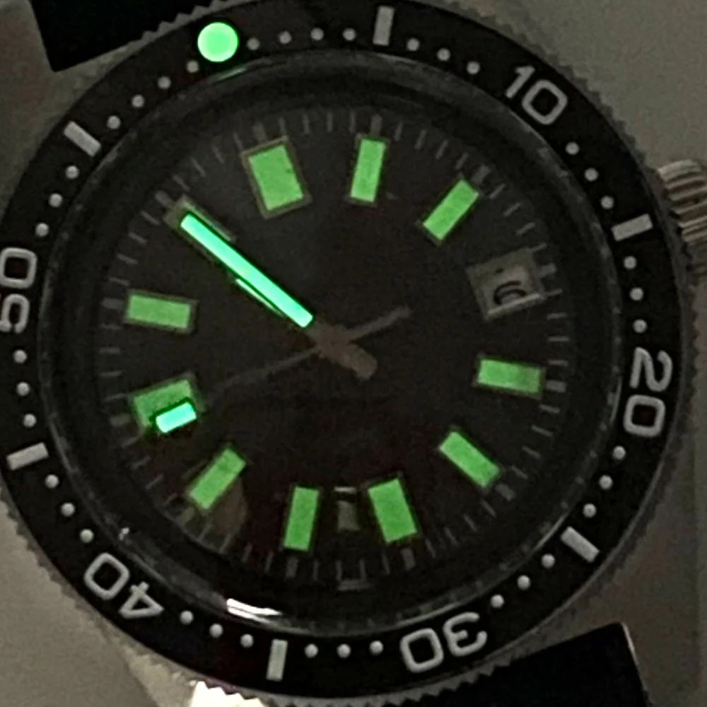 Tandorio 41mm 62MAS 30ATM Black Automatic Men Watches For Japan NH35/Miyota 8215