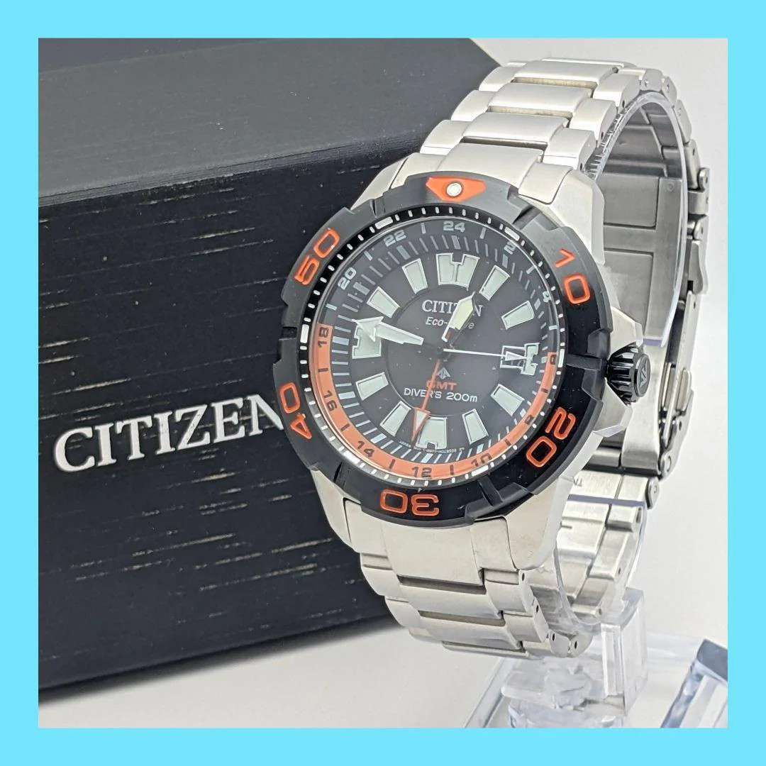 CITIZEN PROMASTER MARINE BJ7129-56E Eco-Drive GMT 44mm Black Watch