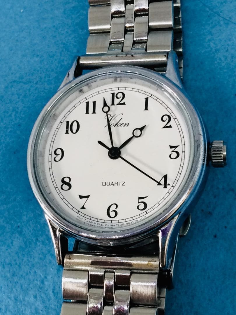 G29) Citizen Q&Q (*’▽’) Voken Battery Replacement Silver Men’s