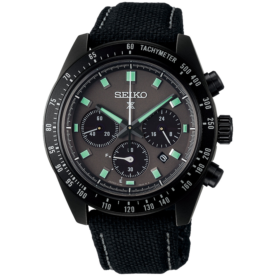 SEIKO PROSPEX SPEEDTIMER SBDL105 The Black Series Solar Watch