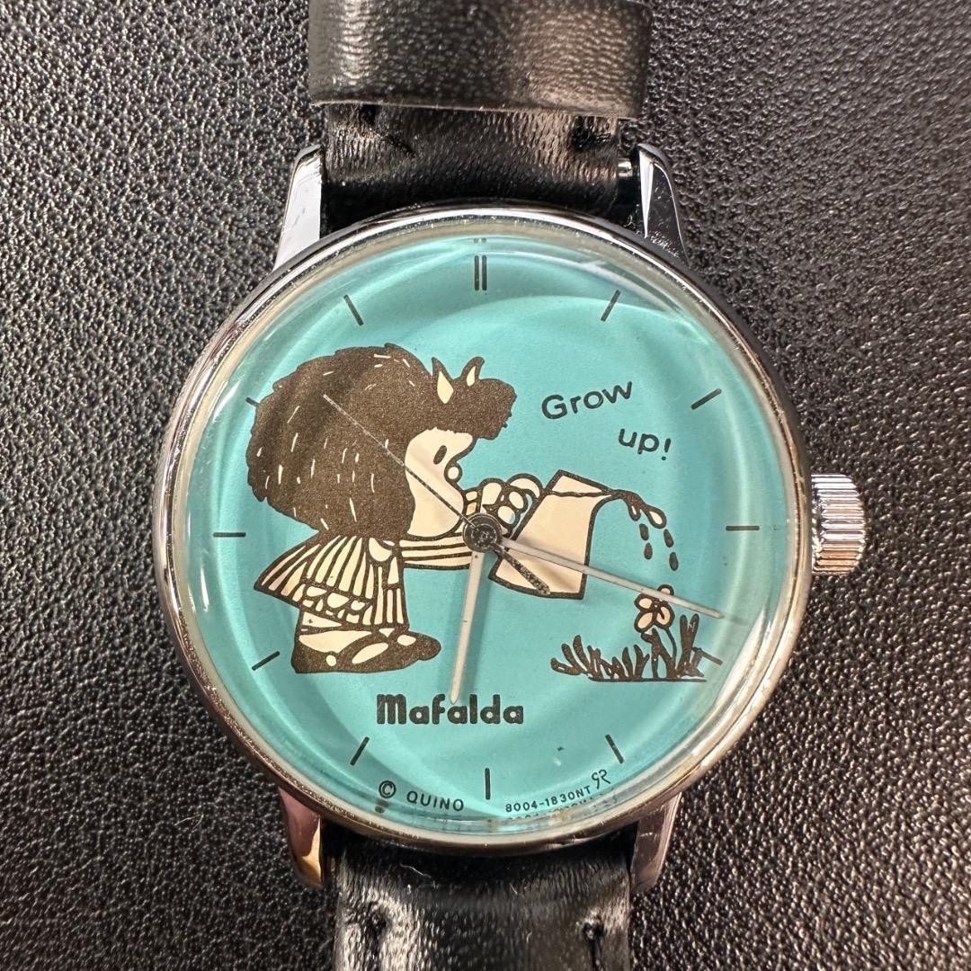 SEIKO Mafalda Character Watch Mechanical Unisex 30mm Wrist 23cm From Japan