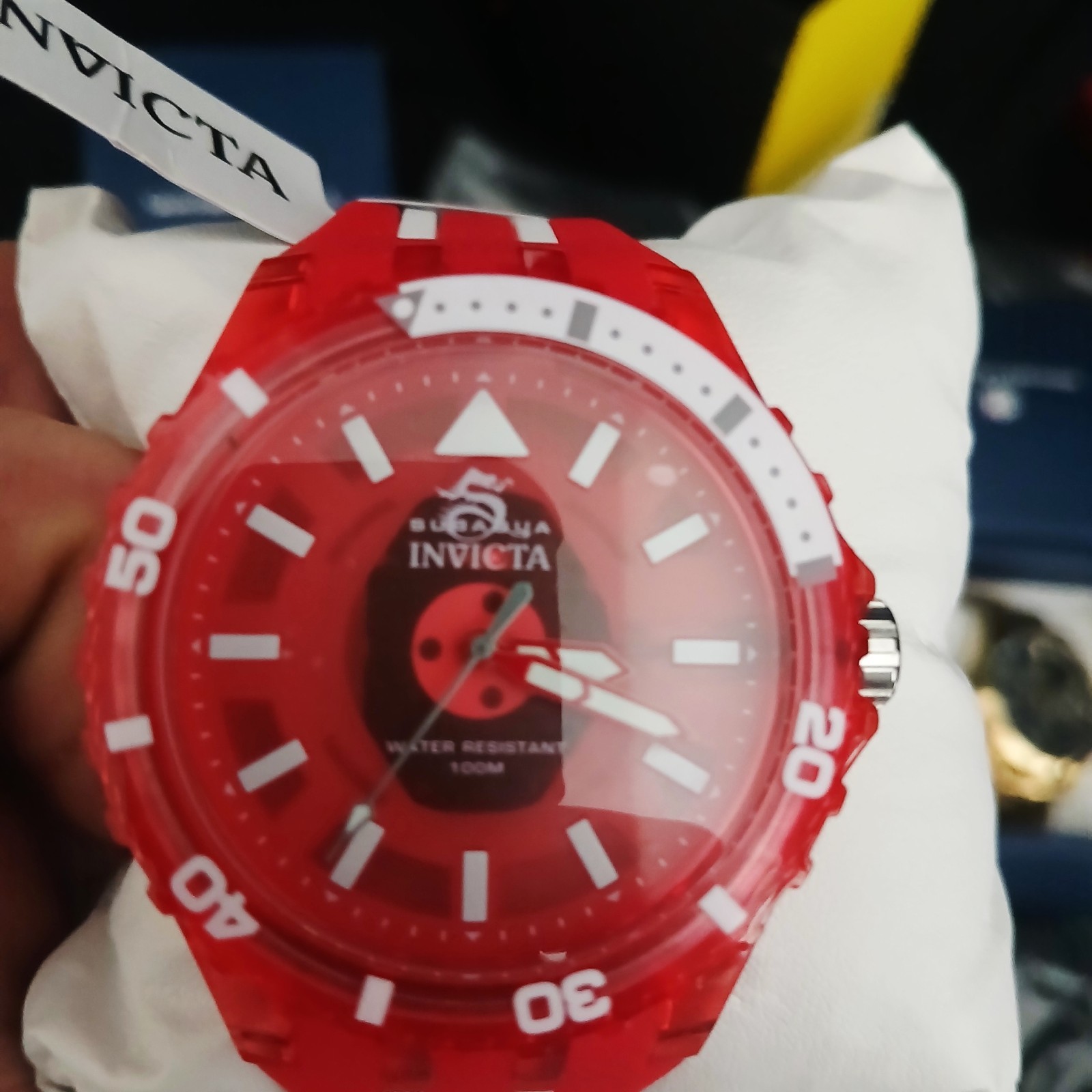 Invicta Subaqua Men’s Watch – 44mm, Red (69450)